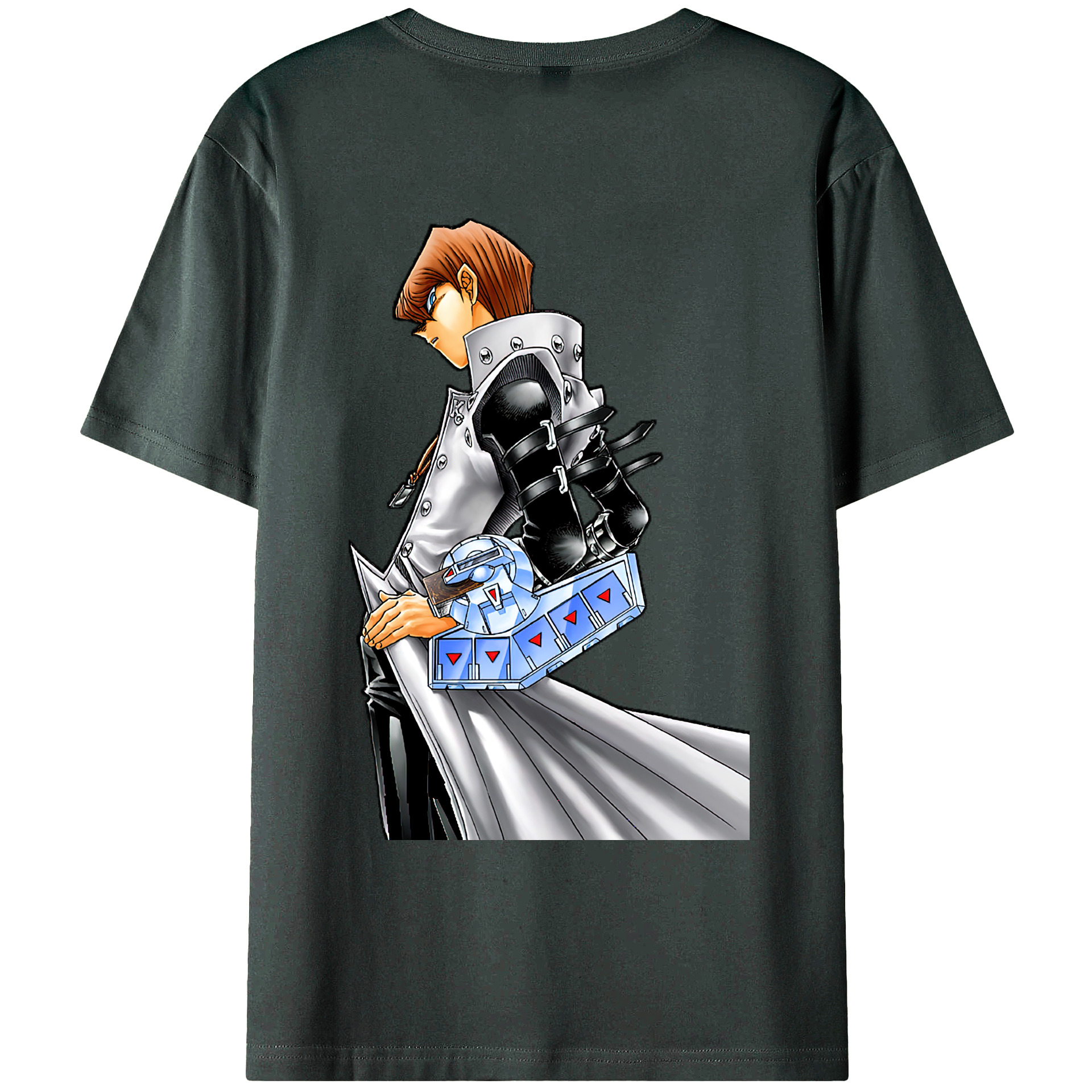 （画像用） 遊☆戯☆王 Yu-Gi-Oh! 綿100％ メンズ半袖Tシャツ（バックプリント） 通気性